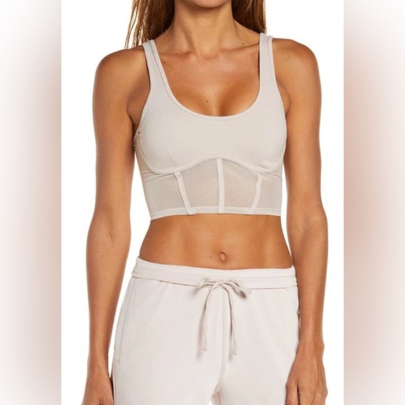ALO Yoga Other - NWOT ALO Airbrush Mesh Corset Tank- Size S